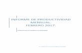 INFORME DE PRODUCTIVIDAD MENSUAL. FEBRERO 2017.hnam.morelos.gob.mx/.../files/INFORME_FEBRERO_2017.pdf · INFORME DE PRODUCTIVIDAD MENSUAL. FEBRERO 2017. COORDINACIÓN DE ENSEÑANZA