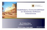 Cristian Rusu - Usabilidad y Comunicabilidad en Sistemasinform.pucp.edu.pe/~jpowsang/hci/crusu-conferencia.pdf• Usabilidad y accesibilidad en plataformas e-learning • Usabilidad