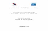PROGRAMA DESARROLLO SOSTENIBLE DE LA PESCA Y …Desarrollo Sostenible de la Pesca y Acuicultura en Costa Rica b) Problemática actual y alternativa propuesta: ... organizando y estimulando