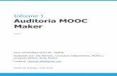 Informe 1 Auditoria MOOC Maker...El informe menciona, con cifras muy precisas, el hecho de que pocos países están involucrados en la creación de MOOC en Europa. Así se observa