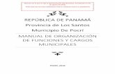 Manual de organización de funciones y cargos municipales · ASPECTOS DE SALUD En el Distrito de Pocrí se cuenta con dos (2) Centros de Salud y dos (2) Sub-Centros. ... TIPOS DE