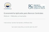 *5.0em Econometría Aplicada para Bancos Centrales - Módulo 1: …randall-romero.com/wp-content/uploads/Econometria-Bancos/... · 2017-04-24 · Tercero:Pruebasderaízunitaria •