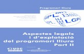 Aspectes legals i d’explotació del programari lliure Part IIopenaccess.uoc.edu/webapps/o2/bitstream/10609/219/2... · 2017-10-05 · Malcolm Bain Manuel Gallego Rodríguez Programari