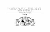 PROGRAMA NACIONAL DE REFORMAS - lamoncloa.gob.es...Nacional de Reformas (PNR en adelante) es reflejo de lo anterior, enmarcándose en una fase de madurez del ciclo expansivo iniciado