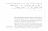 La caracterización en tres traducciones al español de “A Perfect … · 59 La caracterización en tres traducciones al español de “A Perfect Day for a Bananafish” de J. D.