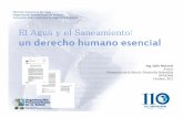 El Agua y el Saneamiento: un derecho un derecho humano ...bvsper.paho.org/videosdigitales/matedu/PPT1_JulioMonreal.pdf · saneamiento para el año 2004, lo que representa el 40% del