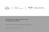 Manual Específico de OrganizaciónDIRECCIÓN DE EDUCACIÓN INDÍGENA 6 MANUAL ESPECÍFICO DE ORGANIZACIÓN Secretaría de Educación y Cultura del Gobierno de Veracruz-Llave, publicada