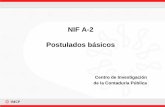 NIF A-2 Postulados básicos · 2015-03-03 · NIF A-2 Postulados básicos Centro de Investigación de la Contaduría Pública. Introducción La NIF A-2, Postulados básicos, tiene