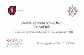 Escuela Secundaria Técnica No. 1 14DST0001kedu.jalisco.gob.mx/.../files/secundaria_tecnica_1.pdf · La Escuela Secundaria Técnica No. 1, “José Vasconcelos”, sirve a la sociedad