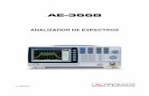 ANALIZADOR DE ESPECTROS · El AE-366B es un analizador de espectros básico a un coste económico. El AE-366B tiene todas las características básicas de los modelos más avanzados,