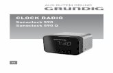 CLOCK RADIO - NUREG GmbH · (situada en la parte inferior del apa-rato) coincide con la tensión de la red de alimentación de su domicilio. Si no fuese así, póngase en contacto