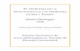 Heidegger - El problema de la trascendencia y el problema ...philosophia.cl/biblioteca/Heidegger/Heidegger - El problema de la trascendencia y el... / Escuela de Filosofía Universidad