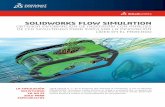 SOLIDWORKS FLOW SIMULATIONaron.com.co/wp-content/uploads/2016/10/Flow-datasheet.pdf · análisis de CFD simultáneo sin necesidad de conocimientos avanzados. El software SOLIDWORKS