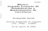 México: Segundo Proyecto de Rehabil itación y ...documents.worldbank.org/curated/en/671021468757229023/pdf/multi-page.pdf · representativa y comparable con la del primer proyecto