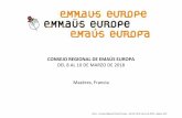 CONSEJO REGIONAL DE EMAÚS EUROPAemmaus-europe.org/wp-content/uploads/2018/05/ES_-Actas-del-Consejo... · Actas – Consejo Regional Emaús Europa – del 8 al 10 de marzo de 2018
