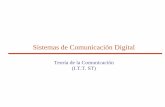 Tema 1: Sistemas de comunicación digitalagamenon.tsc.uah.es/Asignaturas/ittst/tc/apuntes/... · • Una de las diferencias entre un sistema de comunicación analógico y un sistema