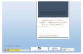 MANIFIESTO ADMINISTRACIÓN ELECTRÓNICA - FEMP - Federación Española de Municipios y ...femp.femp.es/files/566-1804-archivo/Manifiesto AE.pdf · 2015-05-14 · electoral y de renovación