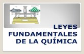 LEYES FUNDAMENTALES DE LA QUÍMICAbiblioteca.esucomex.cl/RCA/Leyes fundamentales de la química.pdf · de cloruro de sodio. Al pasar de reaccionantes a productos los átomos se ...