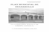 PlanMunicipaldeDesarrollo20082010 LaCompañía ...ordenjuridico.gob.mx/Documentos/Estatal/Oaxaca... · legitimado por el Consejo Municipal de Desarrollo Rural Sustentable. En este