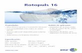 Flyer Rotopuls 16 ES · Rotopuls 16 Propiedades: • Muy efectiva gracias a la potente vibración • Con accesibilidad a los codos en tubos DN 50 • Avance adicional disponible