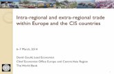 Intra-regional and extra-regional trade within Europe and the CIS … · Intra-regional and extra-regional trade within Europe and the CIS countries 6–7 March, 2014 David Gould,