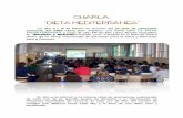 CHARLA DIETA MEEDDIITTEERRÁÁNNEEAA · recibieron una charla sobre LA DIETA MEDIETERRANEA a cargo de Dña Mª del Mar López Morales especialista en “Dietética y Nutrición”