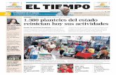 GOBIERNO > 1.380 planteles del estado reinician hoy sus …media.eltiempo.com.ve/EL_TIEMPO_VE_web/36/diario/docs/... · 2013-01-07 · GOBIERNO > En la Universidad de Oriente reanudarán