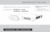 PROYECTOR - support.prometheanworld.com · proyector a través de la red. Para más Puede encender o usar el proyector SOLO detalles, consulte el Manual mediante el control remoto.