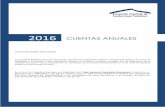 2016 CUENTAS ANUALES - Asociación Española de ...fundacionestutelares.org/wp-content/uploads/2017/06/2016-Cuentas-Anuales.pdf · pasado a 31 de diciembre de 2016. Se presenta Cuentas