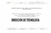 REPUBLICA DEL PARAGUAY - incoop.gov.py · computarizada y redacción propia. Conocimientos de sistemas de archivos. 2. Educación adicional Excelente ortografía y trato cordial.