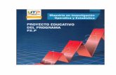 UNIVERSIDAD TECNOLOGICA DE PEREIRA …...Investigacion Operativa y Estadística, el cual está adscrito a la Facultad de Ciencias Empresariales, recibió renovación de registro calificado
