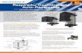 2NDA GENERACIÓN Respirador Deshidratante Auto-Recargable · 2019-12-21 · • Totalmente funcional en un rango de –50ºC a + 80ºC ... • Dos arneses de cable de 10 m para la