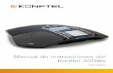 Manual de instrucciones del Konftel 300Wx · Cuando está conectado a un PC, el Konftel 300Wx actúa como altavoz y micrófono a la hora de realizar llamadas VoIP. Para realizar una