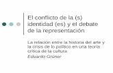 El conflicto de la (s) identidad (es) y el debate de la ... · La relación entre la historia del arte y la crisis de lo político en una teoría crítica de la cultura Eduardo Grüner.