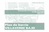 Plan de barrio VILLAVERDE BAJO - Madrid...Evaluación de la Satisfacción Proyectos Planes de Barrio año 2014 Informe del Plan de Barrio Villaverde Bajo Distrito Villaverde Dirección