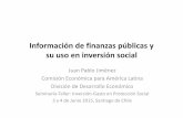 Información de finanzas públicas y su uso en inversión socialconferencias.cepal.org/Inversion_gasto/MIERCOLES 3... · El 1% superior capta más del 15% en promedio del total del