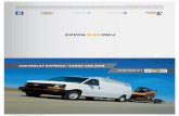 CHEVROLET EXPRESS® CARGO VAN 2018Algunas de las fotografías en este catálogo muestran vehículos con equipo opcional o no disponible. Favor de consultar el equipamiento de cada