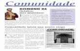 Comunidade Nº153 - Octubre 2006 · Comunidade Octubre de 2006 Publicación mensual de la Diócesis de Ourense Nº153 En este número... “Emprendemos con ilusión una nueva etapa”