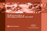 Educación y desigualdad social. - Biblioteca Nacional de Maestros · 2016-11-21 · Educación y desigualdad social El éxito o el fracaso en la trayectoria escolar de los niños