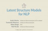 Latent Structure Models For NLP - GitHub Pages · 2019-09-01 · ExamplesofstructureinNLP POStagging VERB PREP NOUN dog on wheels NOUN PREP NOUN dog on wheels NOUN DET NOUN dog on