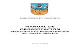MANUAL DE ORGANIZACIÓN - Navojoa · 5.3.3. Organigrama de la Dirección de Recursos Humanos. S 11 Analista Administrativo Director de Recursos Humanos Auxiliar Administrativo 1 Auxiliar