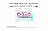Manual de Uso Completo Sistemas D3xD Retenciones IVA e ISLRd3xd.com/ve/productos/retenciones_/manual_d3xd_retenciones.pdf · verificar que la cuenta de Usuario posea privilegios administrativos