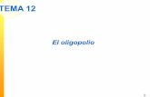 Baltasar Manzano - TEMA 12TEMA 12bmanzano.webs.uvigo.es/teaching/tema12.pdf · 2012-04-23 · Medición de la concentración de mercado Ratio de concentración: el % del output total