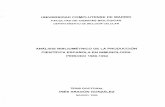 UNIVERSIDAD COMPLUTENSE DE MADRIDwebs.ucm.es/BUCM/tesis/19911996/X/3/X3023101.pdf · Análisis de la producción cientifica española en Inmunologia recogida en la base de datos BIOSIS.