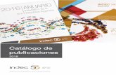 Novedades editoriales - INDEC Argentina · bién puede comprar las publicaciones en papel en la sala de ventas del INDEC o por correo postal. Formas de pago • En efectivo en la