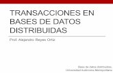 TRANSACCIONES EN BASES DE DATOS DISTRIBUIDASaisii.azc.uam.mx/areyes/archivos/Licenciatura/BDD/Transacciones.pdf · Transacciones : Condiciones de terminación Si la transacción se