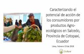 Caracterizando el potencial de acción de los consumidores ... · Contexto (cont.) • Sistema Alimentario: Avances de la producción agroindustrial y de las dietas modernas. Nuevos