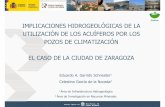 Implicaciones hidrogeológicas pozos climatización Zaragoza 2 · 2 Área de Investigación en Recursos Minerales IMPLICACIONES HIDROGEOLÓGICAS DE LA ... POZOS DE CLIMATIZACIÓN