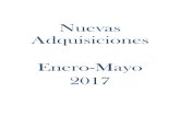 Nuevas Adquisiciones Enero-Mayo 2017 - UNPA SUNEO · 2017-06-06 · COrfTENIDOVOLUMEN 43, NÚMERO 287, ENERO-FEBRERO 2017 EN INTERNET :  CIENCIA EN MÉXICO