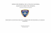 DIRECCION GENERAL DE LA POLICIA NACIONAL DESPACHO … · La estructura de la propuesta facilita hacer los ajustes que se considere necesarios, bien sea al mapa, los grupos, los cargos